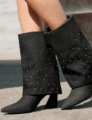 Cizme SHEIN, negru Negru