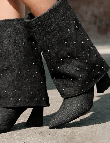 Cizme SHEIN, negru Negru