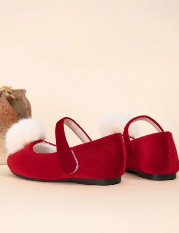 Pantofi Shein Kids, rosu