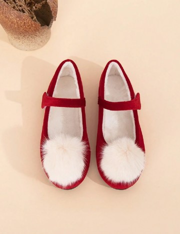 Pantofi Shein Kids, rosu