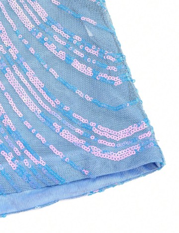 Rochie lunga SHEIN, albastru