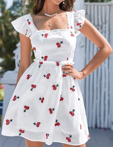 Rochie scurta SHEIN, alb