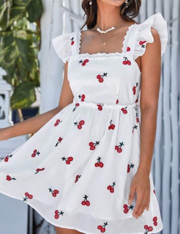 Rochie scurta SHEIN, alb