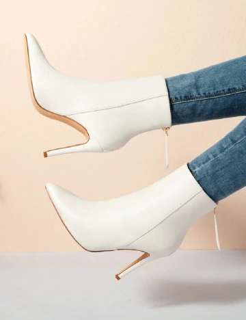 Botine SHEIN, ecru