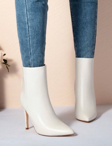 Botine SHEIN, ecru