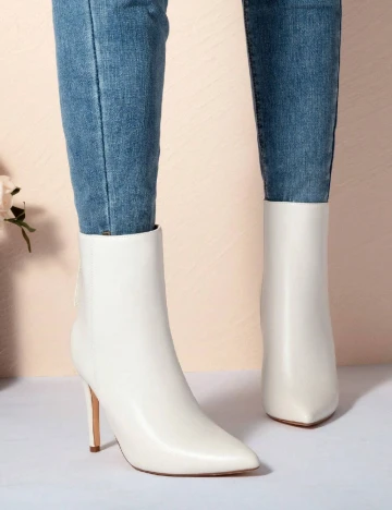 Botine SHEIN, ecru