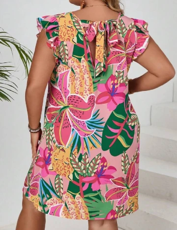 Rochie scurta SHEIN CURVE, mix culori