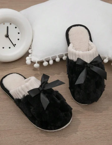 Papuci de Casa SHEIN, negru Negru