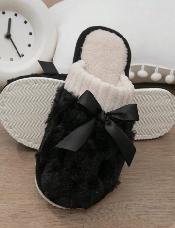 Papuci de Casa SHEIN, negru Negru
