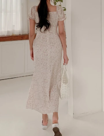 Rochie lunga Dazy, floral print Floral print