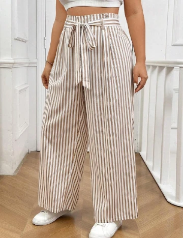 Pantaloni SHEIN CURVE, maro
