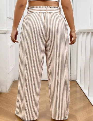 Pantaloni SHEIN CURVE, maro