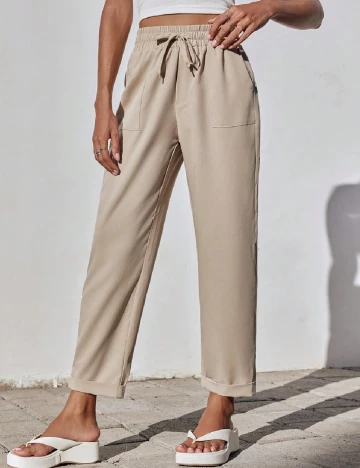Pantaloni SHEIN, crem