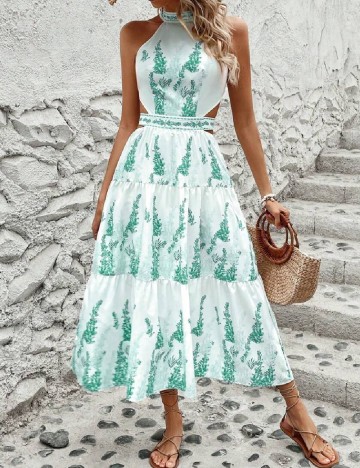 Rochie medie SHEIN, verde