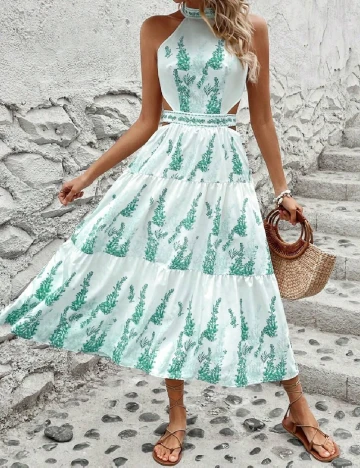Rochie medie SHEIN, verde