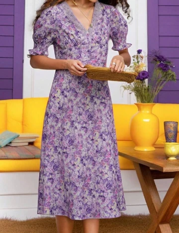 Rochie medie SHEIN, mov