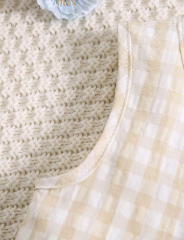 Salopeta Shein Kids, crem