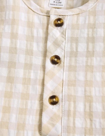 Salopeta Shein Kids, crem