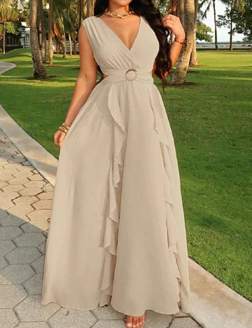 Rochie lunga SHEIN, crem