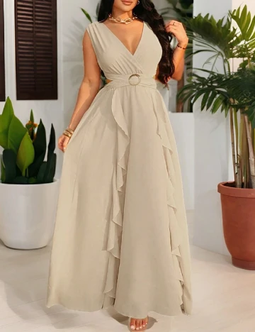 Rochie lunga SHEIN, crem