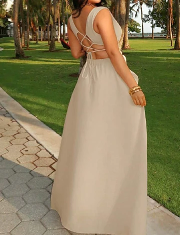 Rochie lunga SHEIN, crem