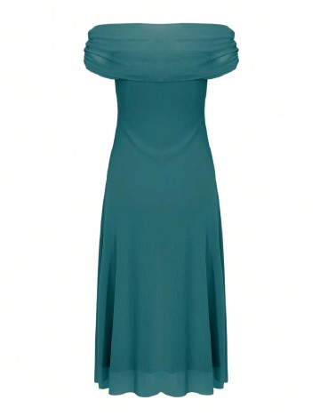 Rochie lunga Dazy, verde