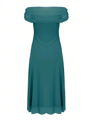Rochie lunga Dazy, verde