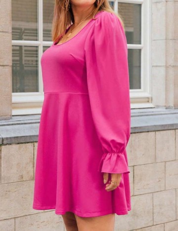 Rochie scurta SHEIN CURVE, roz