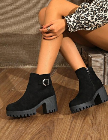 Botine SHEIN, negru