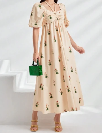 Rochie lunga SHEIN, crem