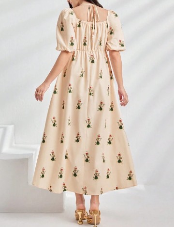Rochie lunga SHEIN, crem
