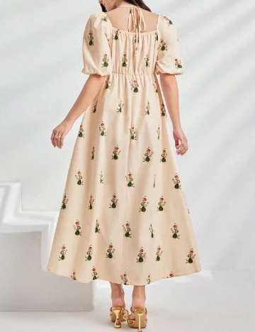 Rochie lunga SHEIN, crem