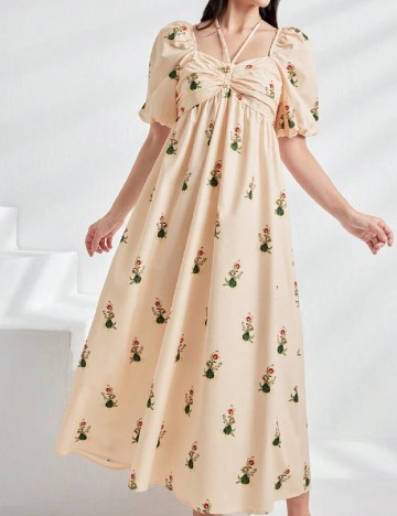 Rochie lunga SHEIN, crem