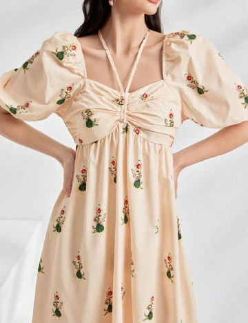 Rochie lunga SHEIN, crem