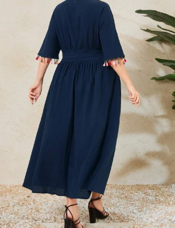 Rochie lunga SHEIN CURVE, bleumarin