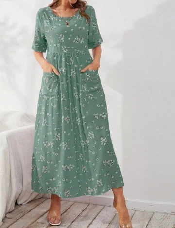 Rochie lunga SHEIN, verde