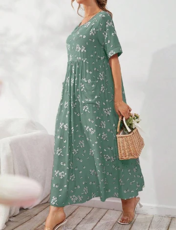 Rochie lunga SHEIN, verde