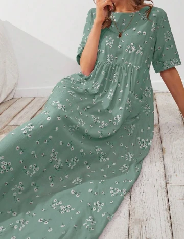 Rochie lunga SHEIN, verde