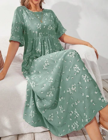 Rochie lunga SHEIN, verde