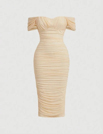 Rochie medie SHEIN, crem