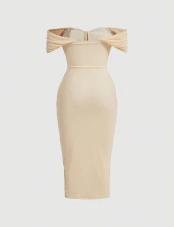 Rochie medie SHEIN, crem