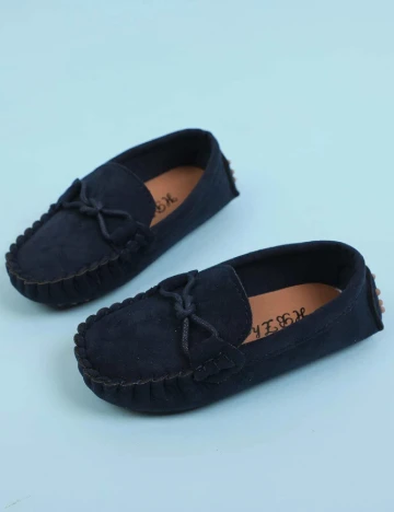 Mocasini Shein Kids, bleumarin Albastru