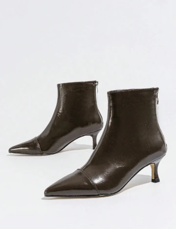 Botine SHEIN, maro