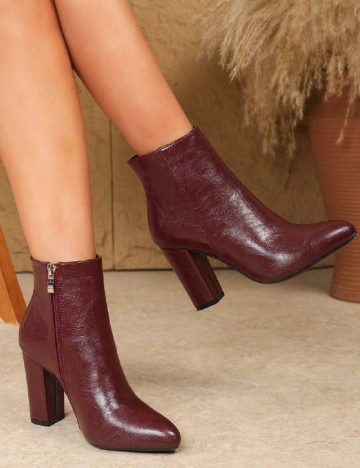 Botine SHEIN, visiniu