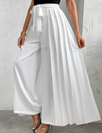 Pantaloni SHEIN, alb