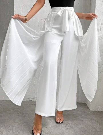 Pantaloni SHEIN, alb