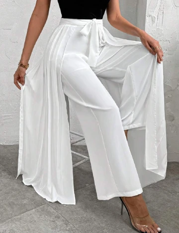Pantaloni SHEIN, alb
