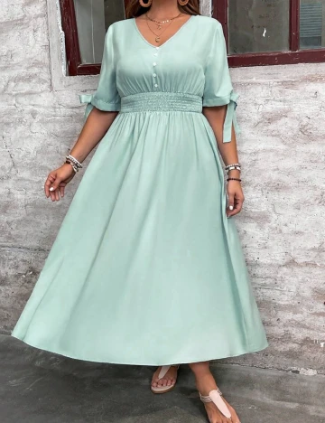 Rochie lunga SHEIN CURVE, verde