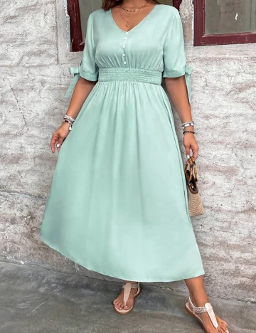 Rochie lunga SHEIN CURVE, verde