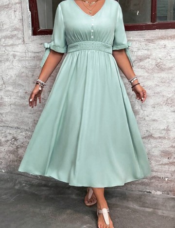 Rochie lunga SHEIN CURVE, verde